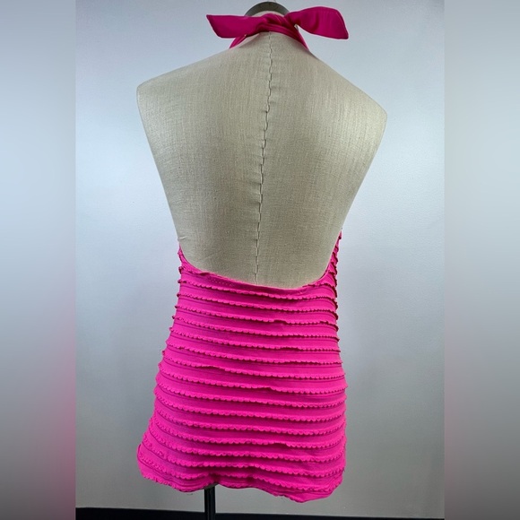 Jessica Simpson Pink Skirted One Piece Bathing Suit, Sz LG - Picture 3 of 13